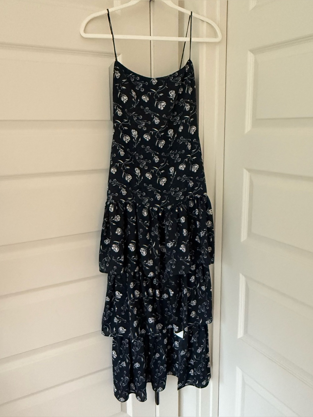 Likely brand floral navy blue dress